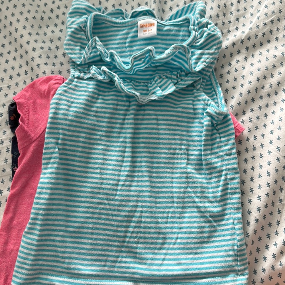 2 Shirts, one pant, and shoes! All used - play condition